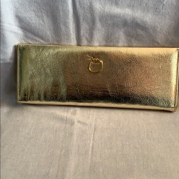 Rulo Creations Handbags - Vintage Gold Lame Snap Clutch